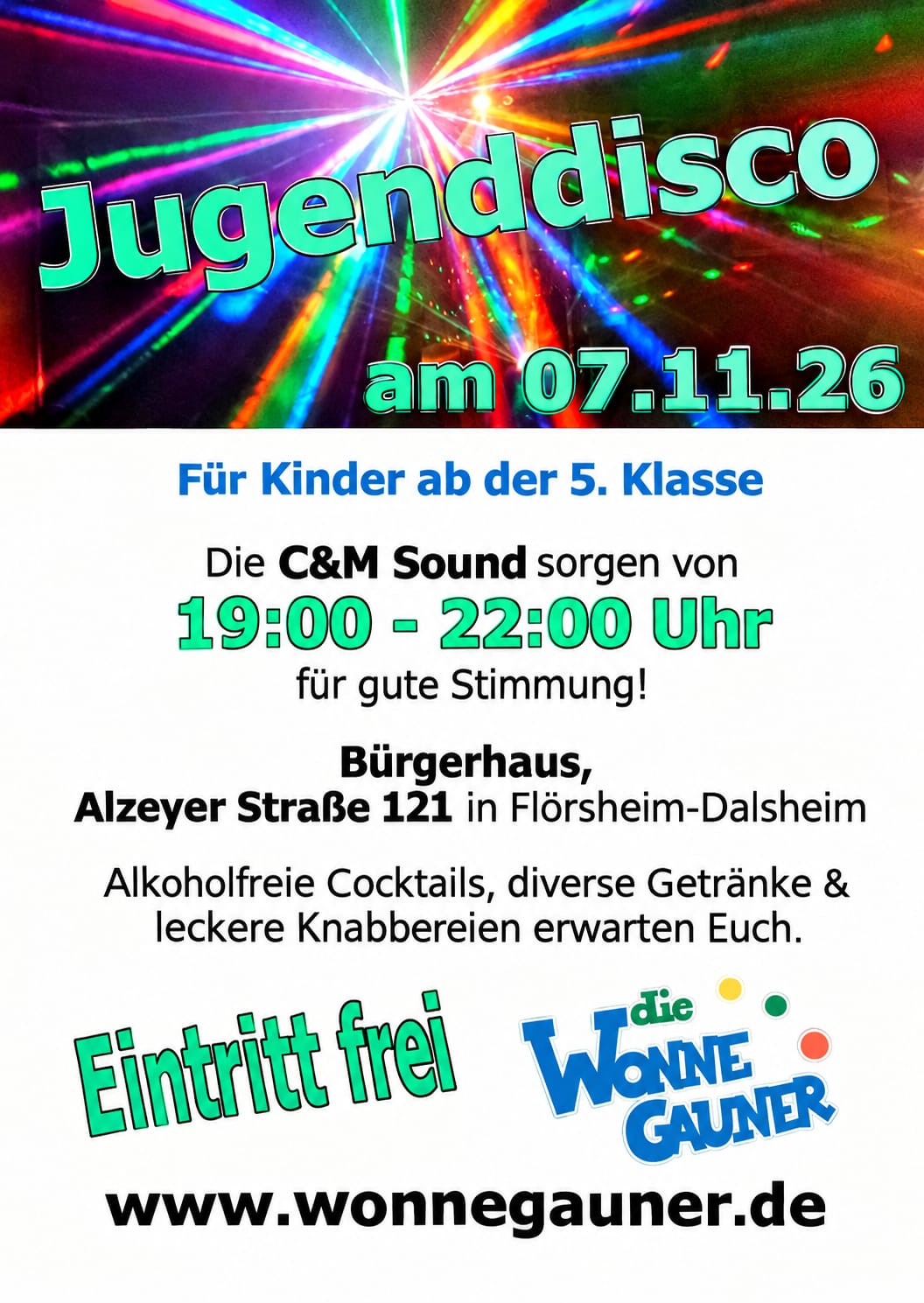 Jugenddisco 07.11.2026